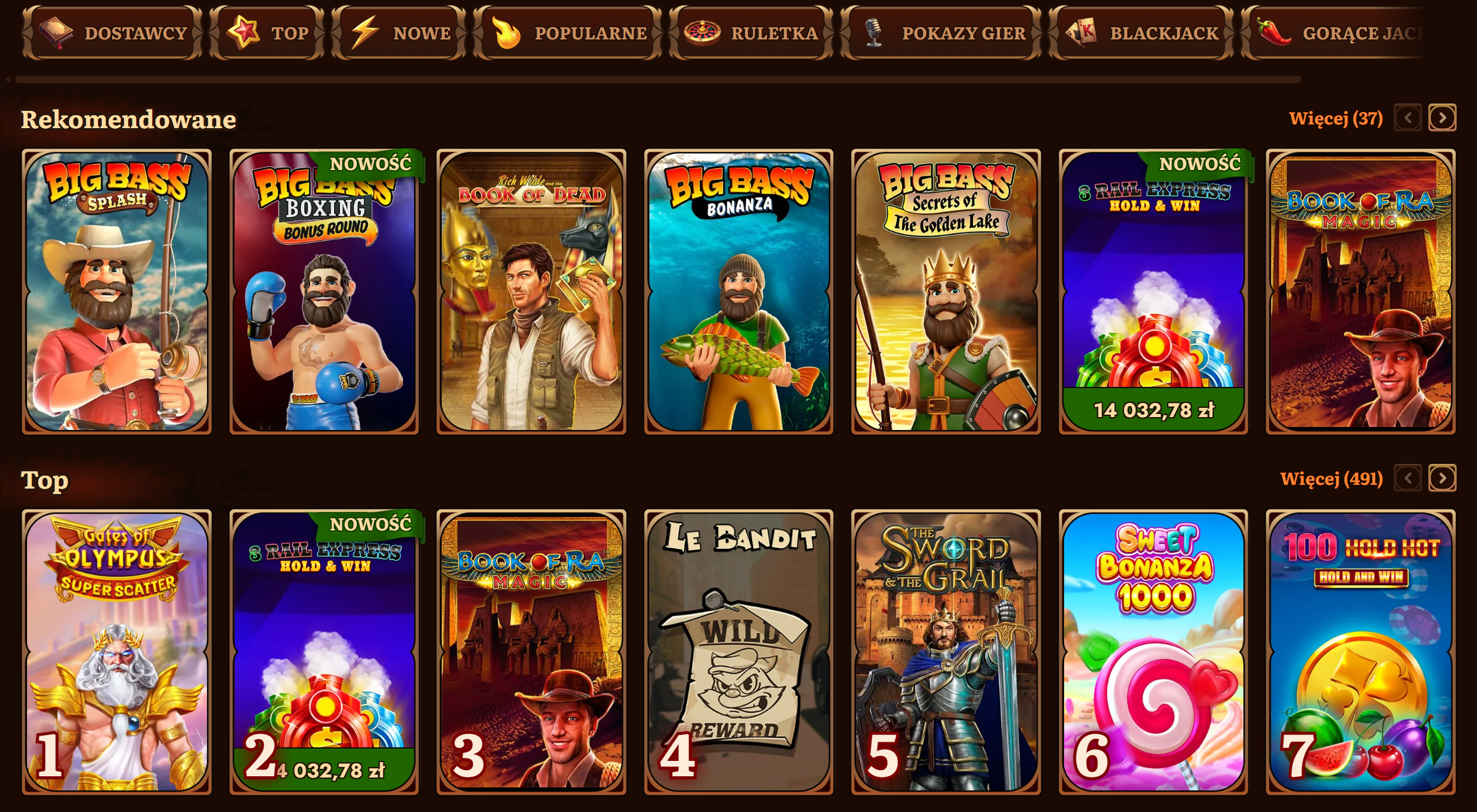 Automaty i gry kasynowe w Wild Robin