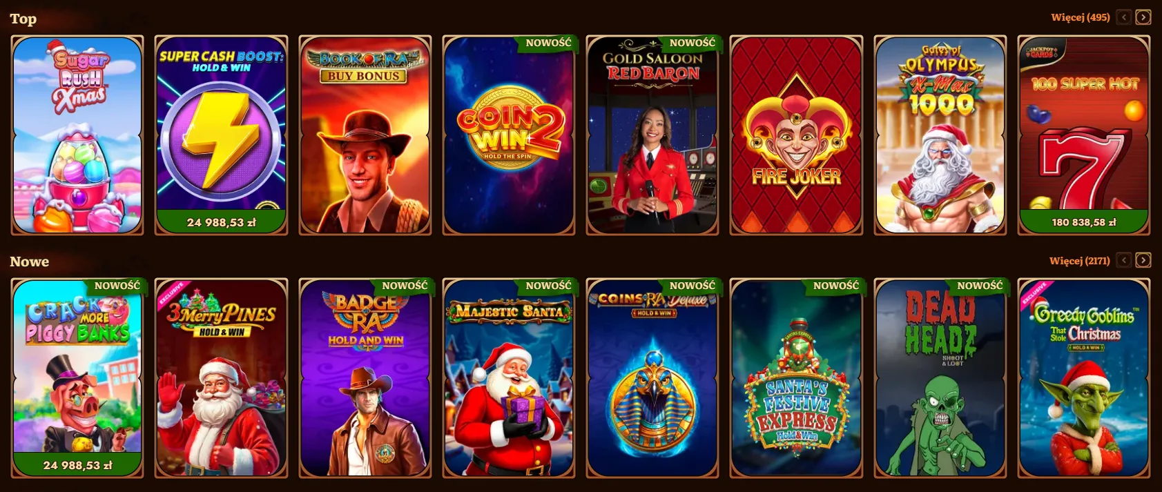 Automaty i gry kasynowe w Wild Robin